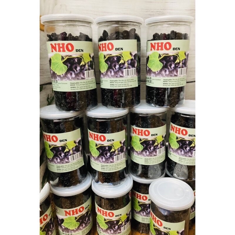 Nho đen sấy khô dẻo Chile 500g to ngon