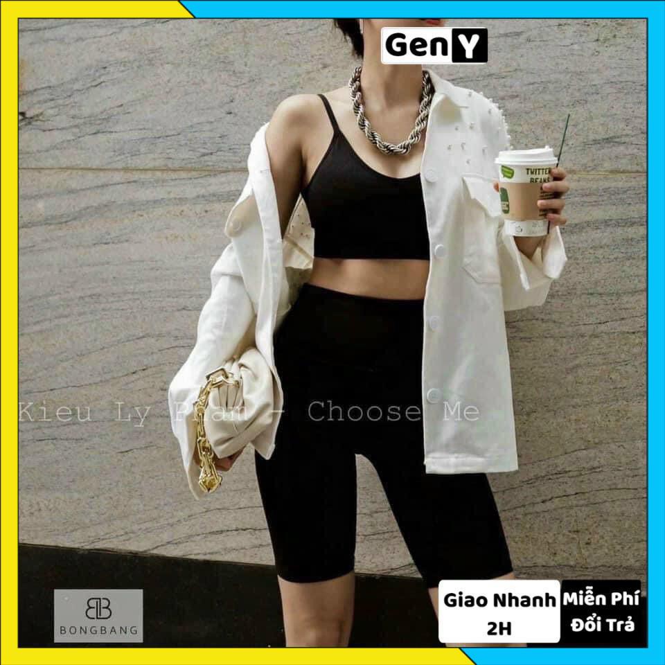 Quần Legging Lửng Ngố GenY Cạp Chun nâng mông siêu hot siêu đẹp 2021