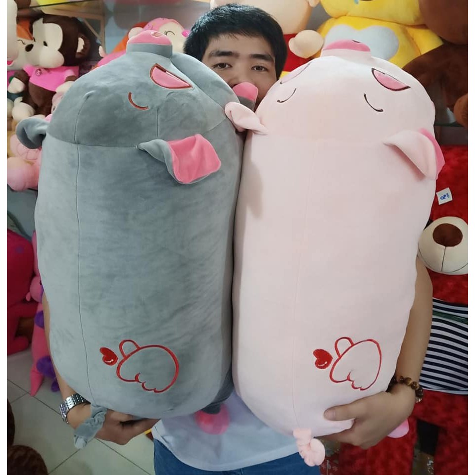 GẤU BÔNG HEO MẮT HÍ VẢI MINISO LÔNG MỊN(75cm)