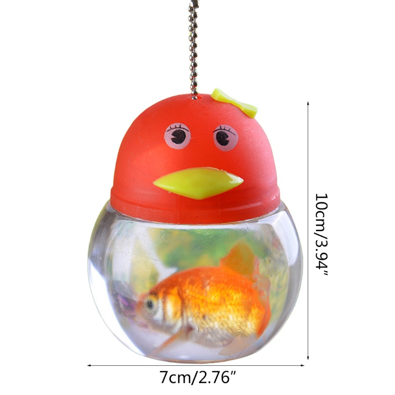 Bể Cá Mini Bằng Nhựa Trong Suốt Thiết Kế Dễ Thương Cho Bé