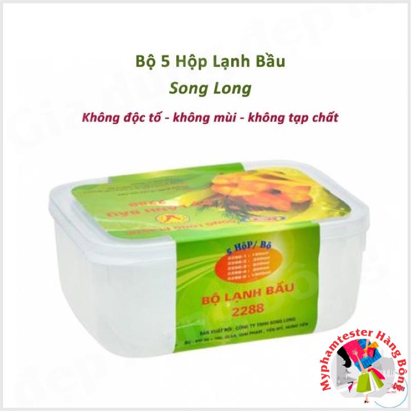 Bộ 5 lạnh trữ đồ đông, bộ lạnh bầu Song Long tiện dụng 2288