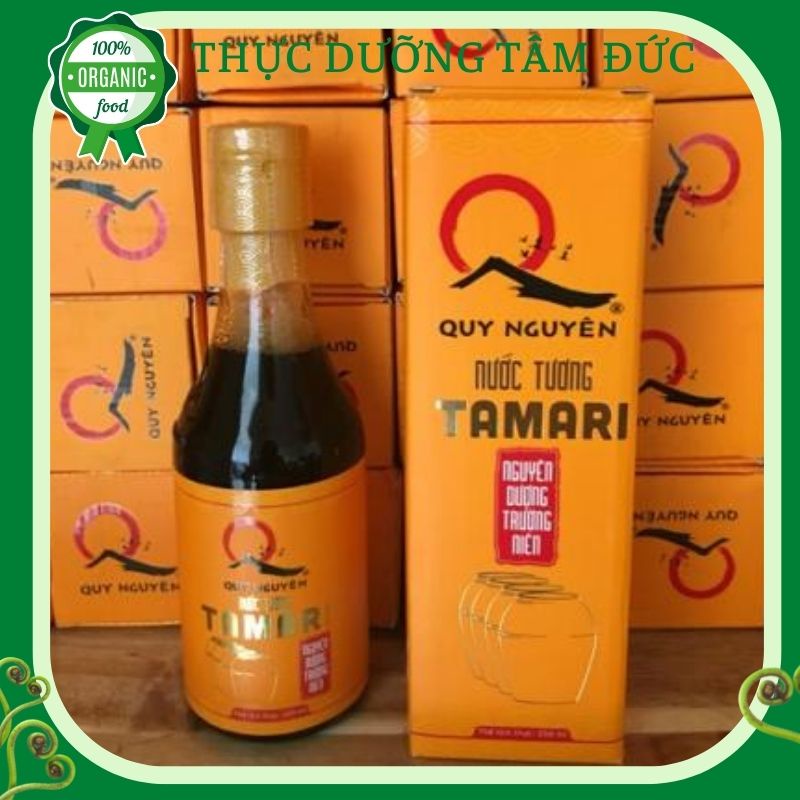Nước tương Tamari Quy Nguyên Ông Thầy Tuệ Hải chai 250ml -