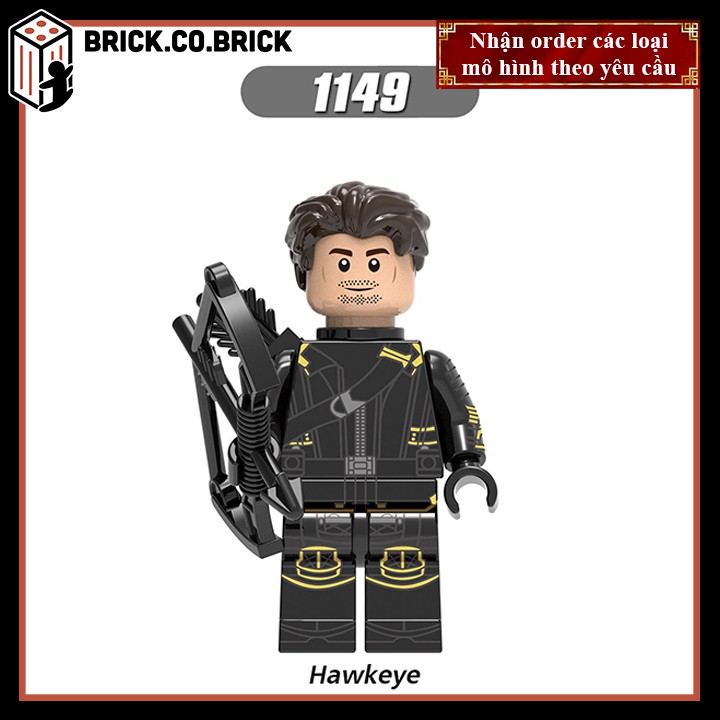 Đồ Chơi Minifigures Marvel DC Các Mẫu Nhân Vật Hulk Hawkeye Whiplash Captian Marvel Mẫu Mới Ra X0244