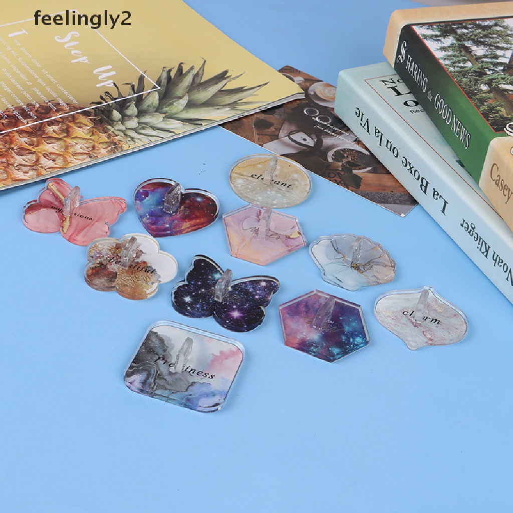 Giá Đỡ Trưng Bày Móng Tay Giả Bằng Acrylic Lấp Lánh