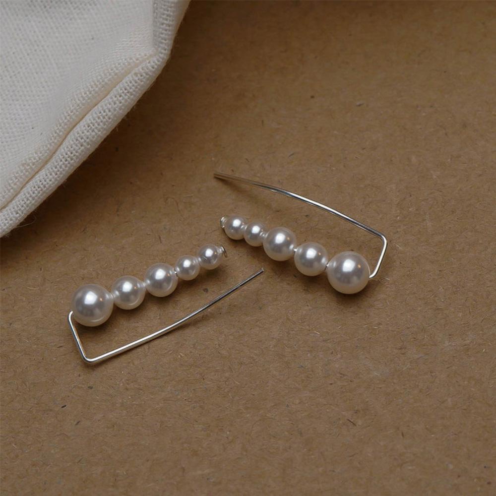 Khuyên Tai Dạng Kẹp Họa Tiết Hình Học Phong Cách Vintage Thanh Lịch Cho Nữ