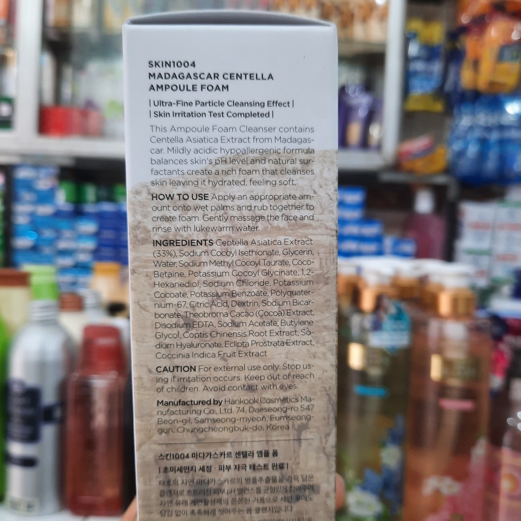 Sữa Rửa Mặt Rau Má Madagascar Centella Ampoule Foam 125ml Chính Hãng