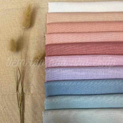 Vải Linen Bột Tông Màu Summer