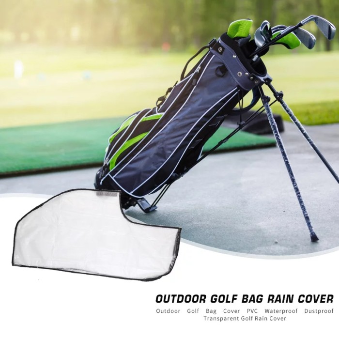 Túi Đựng Gậy Đánh Golf Bằng Pvc Trong Suốt Chống Thấm Nước / Bụi / Mưa Tiện Dụng