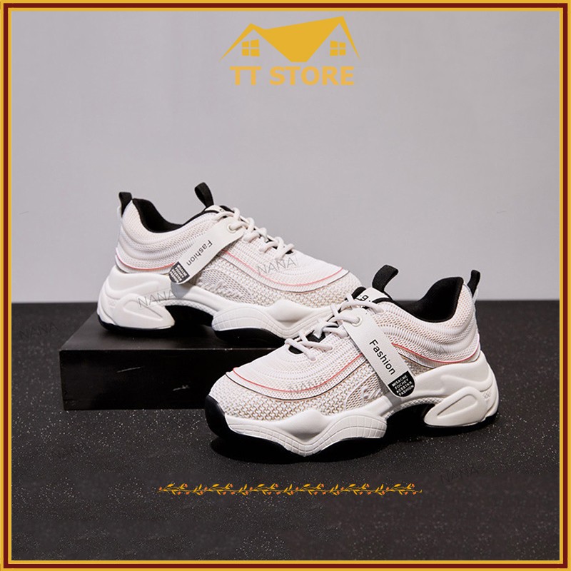 GIÀY SNEAKERS NỮ TRẺ TRUNG. ĐỘN ĐẾ 6CM TĂNG CHIỀU CAO. KIỂU DÁNG THỂ THAO SANG CHẢNH THON GỌN. | BigBuy360 - bigbuy360.vn