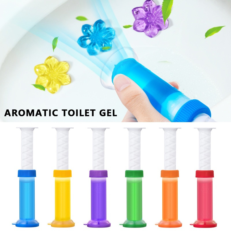 Gel vệ sinh thơm hoa Gel thơm KHỬ TRÙNG DIỆT KHUẨN toilet tiện dụng thông minh với 6 loại hương thơm dễ chịu cho nhà vệ sinh