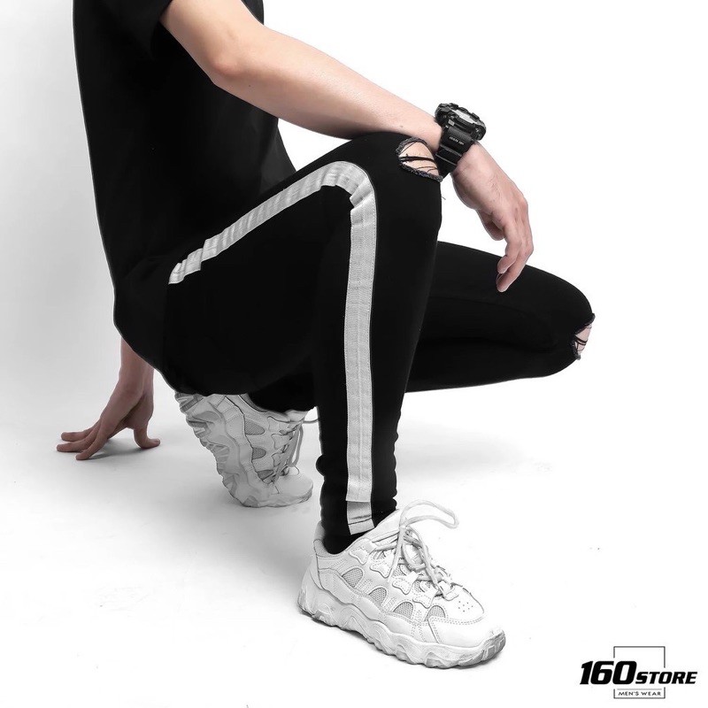 Quần jean nam rách gối phong cách nhiều mẫu | BigBuy360 - bigbuy360.vn