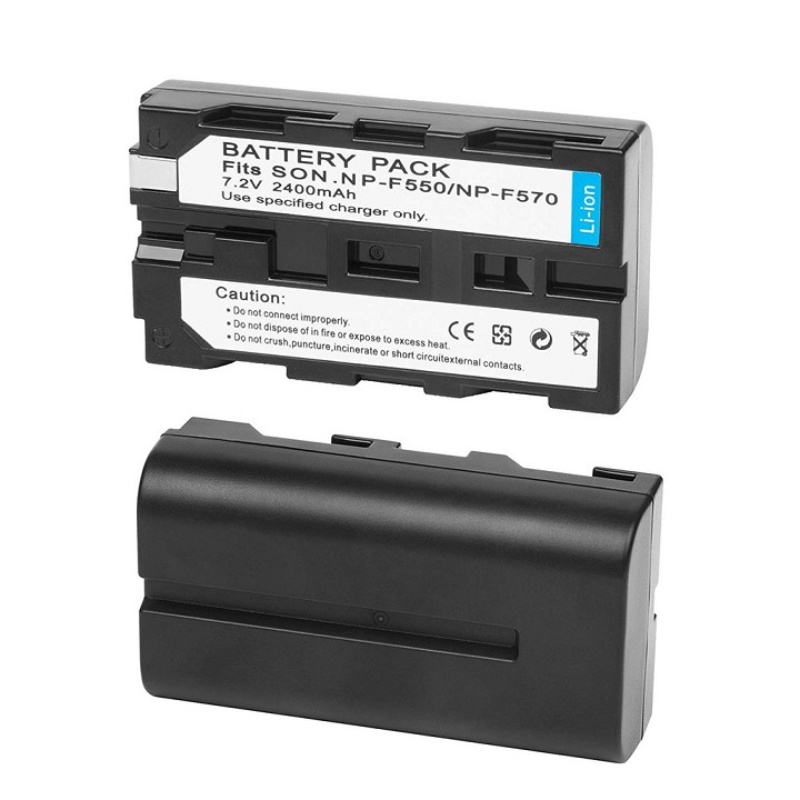 Pin sạc cho máy quay phim Sony NP-F550/F570 2400mAh CCD-TR CCD-TRV CCD-SC