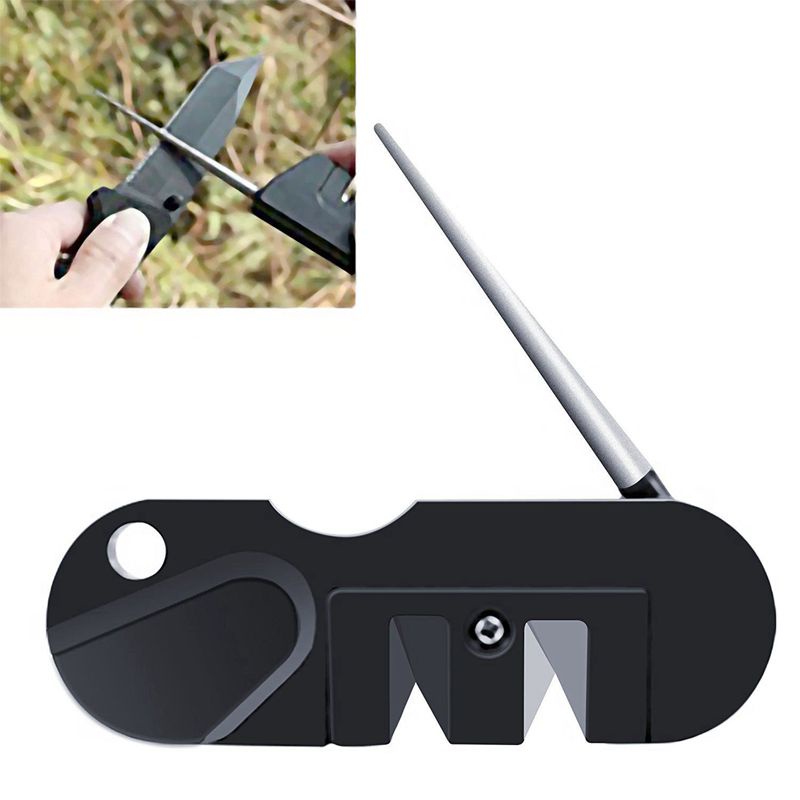 Dụng Cụ Mài Dao Mini EDC Bằng Thép Đa Năng Mang Đi Tiện Dụng