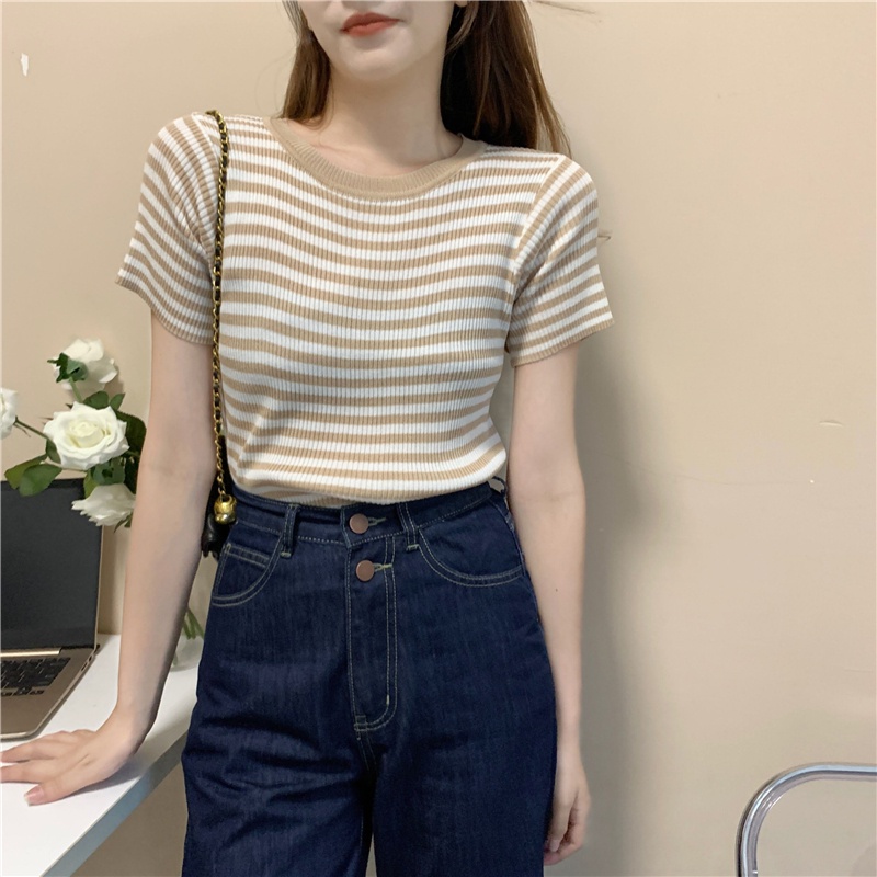 NRVP Áo Khoác Cardigan Dệt Kim Tay Ngắn Dáng Rộng Thiết Kế Mới Thời Trang Theo Phong Cách Hàn Quốc