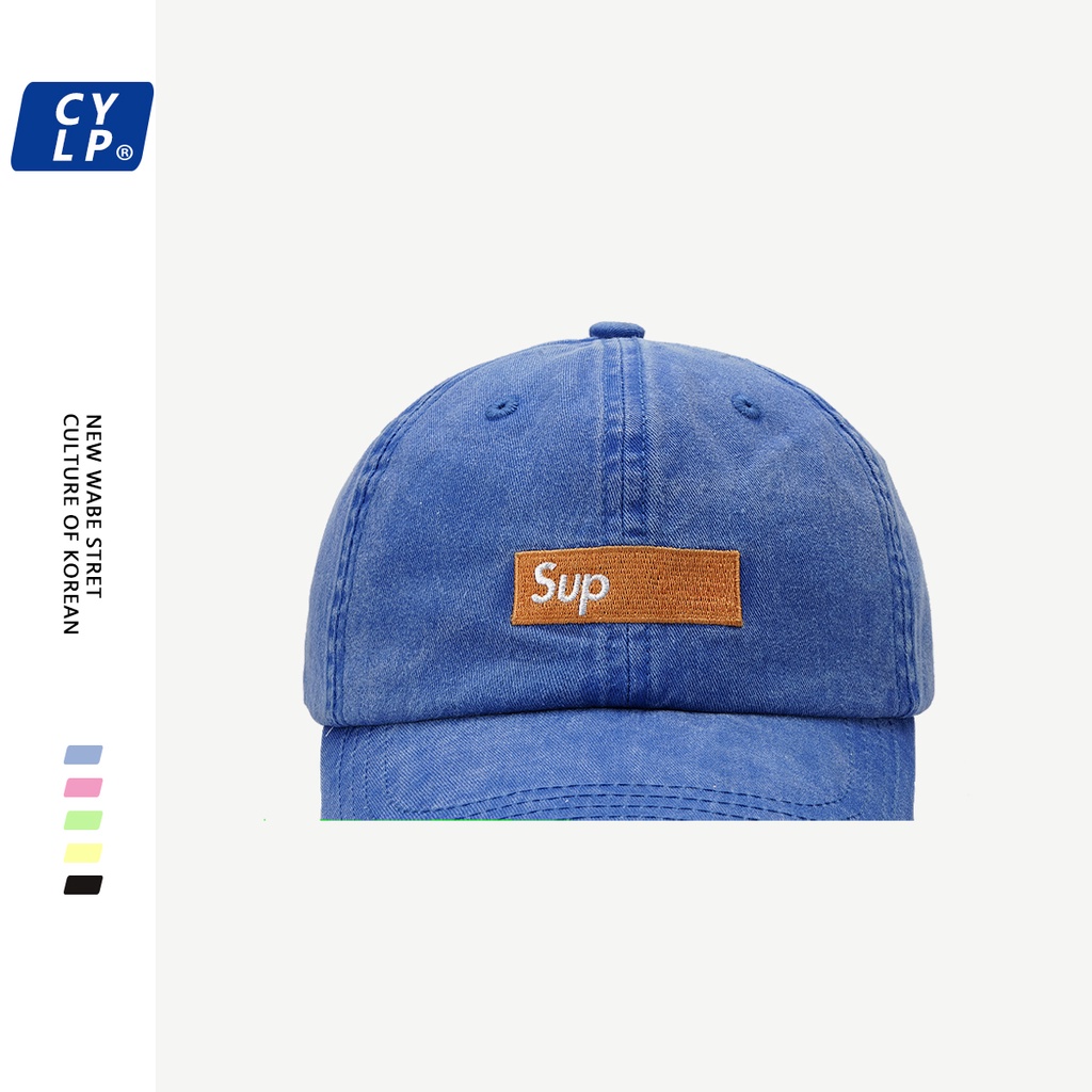 Mũ Lưỡi Trai Mềm Chất Lượng Cao Thêu Chữ Phong Cách Đường Phố Hàn Quốc Cho Nữ