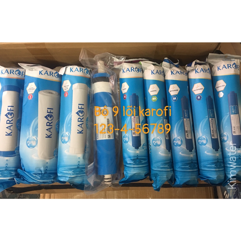 Bộ Lõi Lọc Nước KAROFI Số 123456789-(Dùng Trong Các Máy Lọc Nước RO)