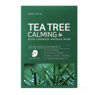 Mặt Nạ Chiết Xuất Tràm Trà Làm Dịu Da, Giảm Mụn Some By Mi Tea Tree Calming Sheet Mask 25g _ Some By Mi Chính Hãng
