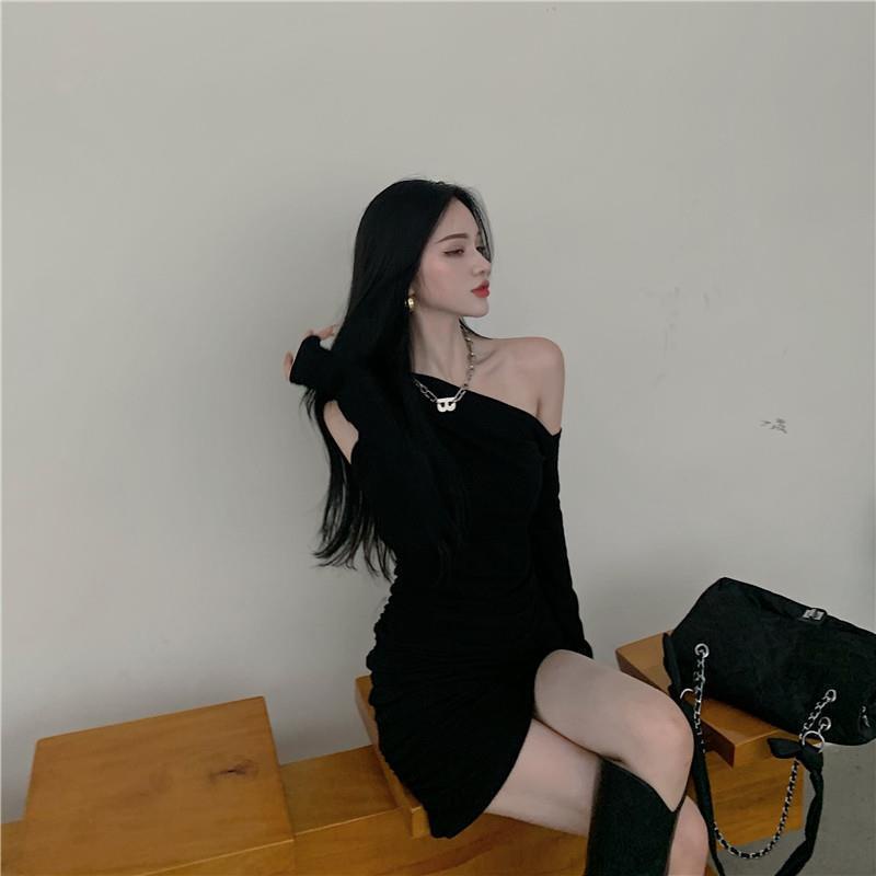 Đầm Tay Dài Trễ Vai Plus Size Cho Nữ