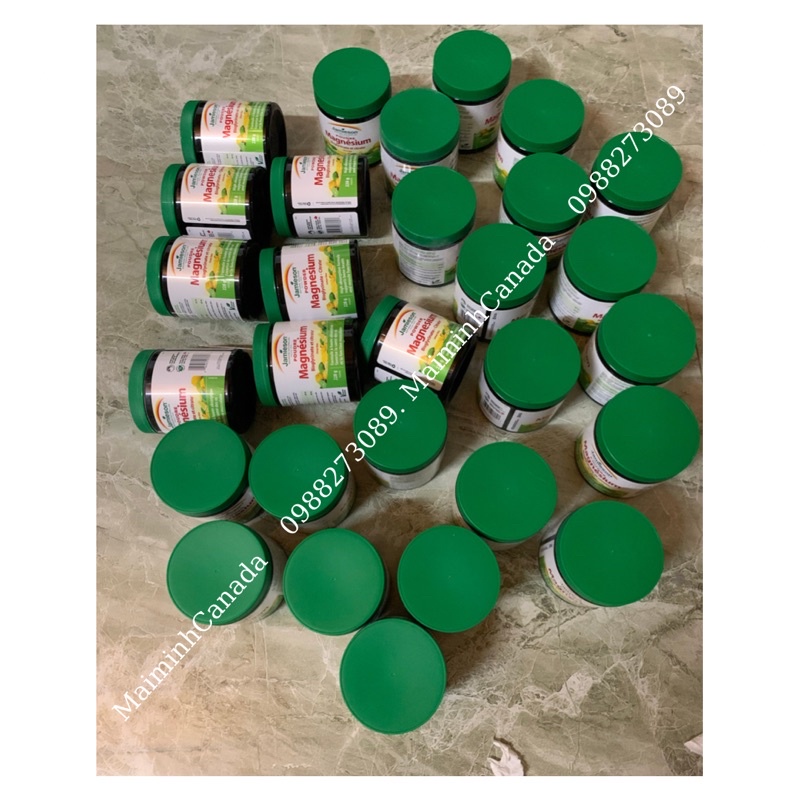 Bột Magnesium Bisglycinate et citrate 228mg Jamieson Canada; Date T1-3/2025