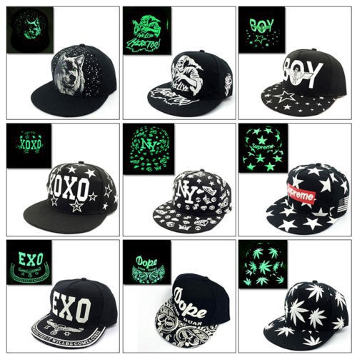 Nón snapback phát sáng phong cách Hip-hop cho nam và nữ-- hàng_bền xịn giá như sỉ