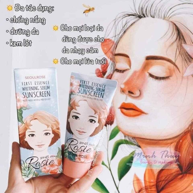 Kem chống nắng Rosie First Essence Whitening Serum Sunscreen