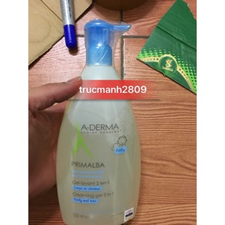 Sữa tắm gội trẻ em ADERMA Primalba Gentle Cleansing Gel