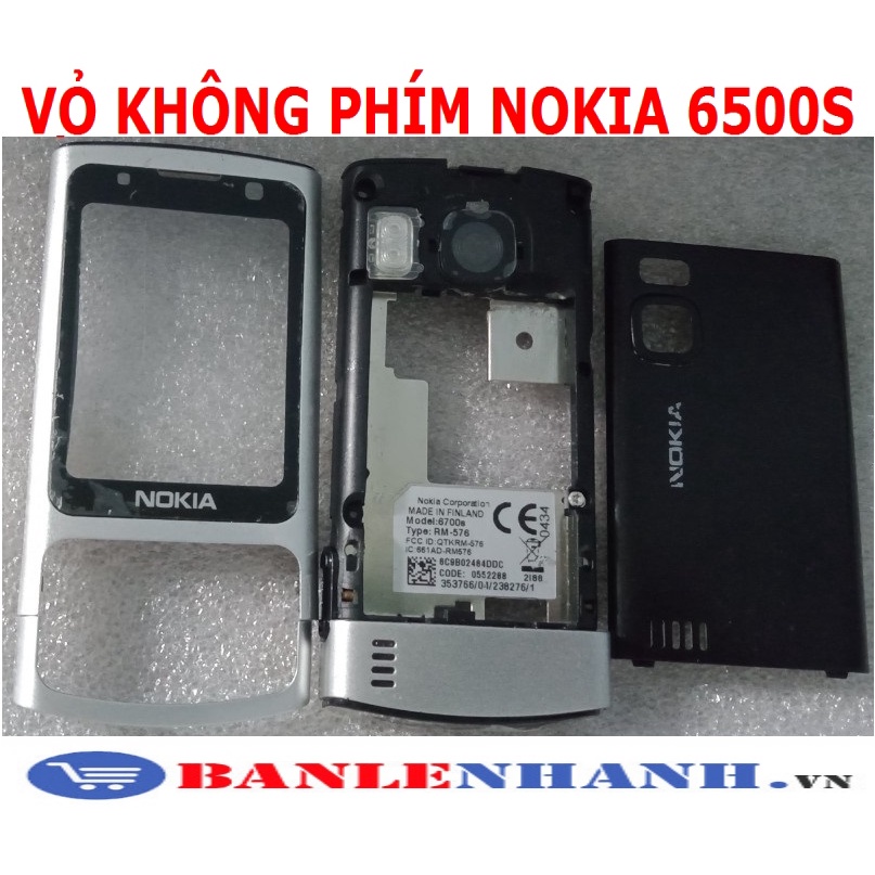 VỎ KHÔNG PHÍM NOKIA 6500S