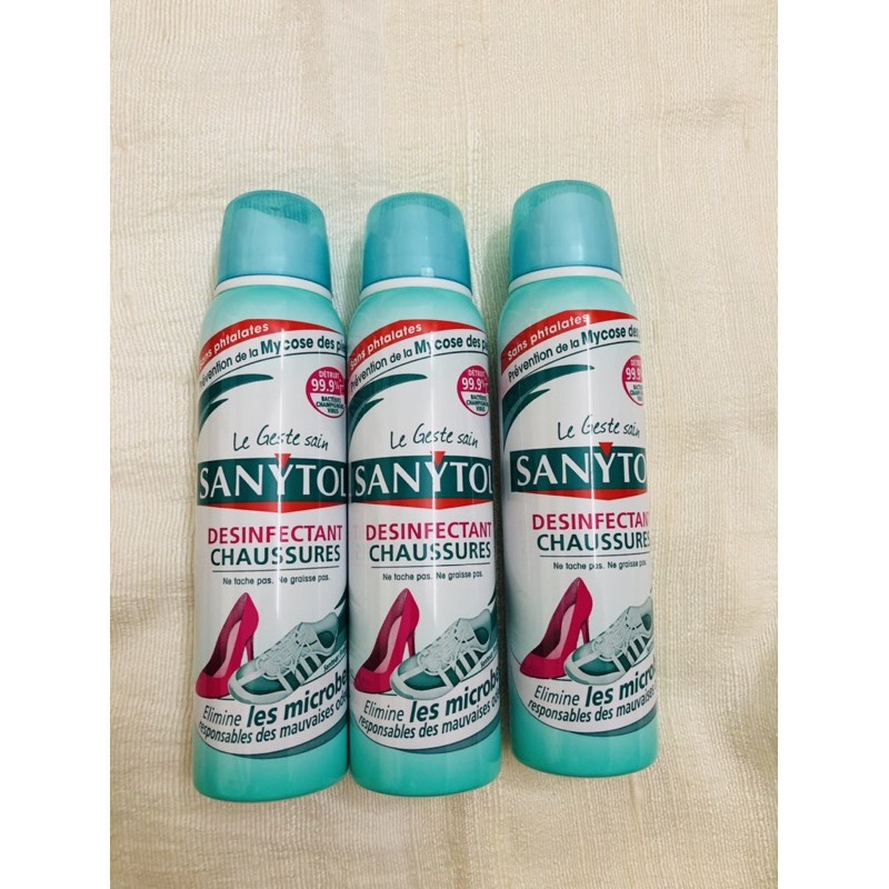 Xịt Khử Mùi Hôi Giày Sanytol Desinfe Ctant Chausures 150ml Ouibeaute