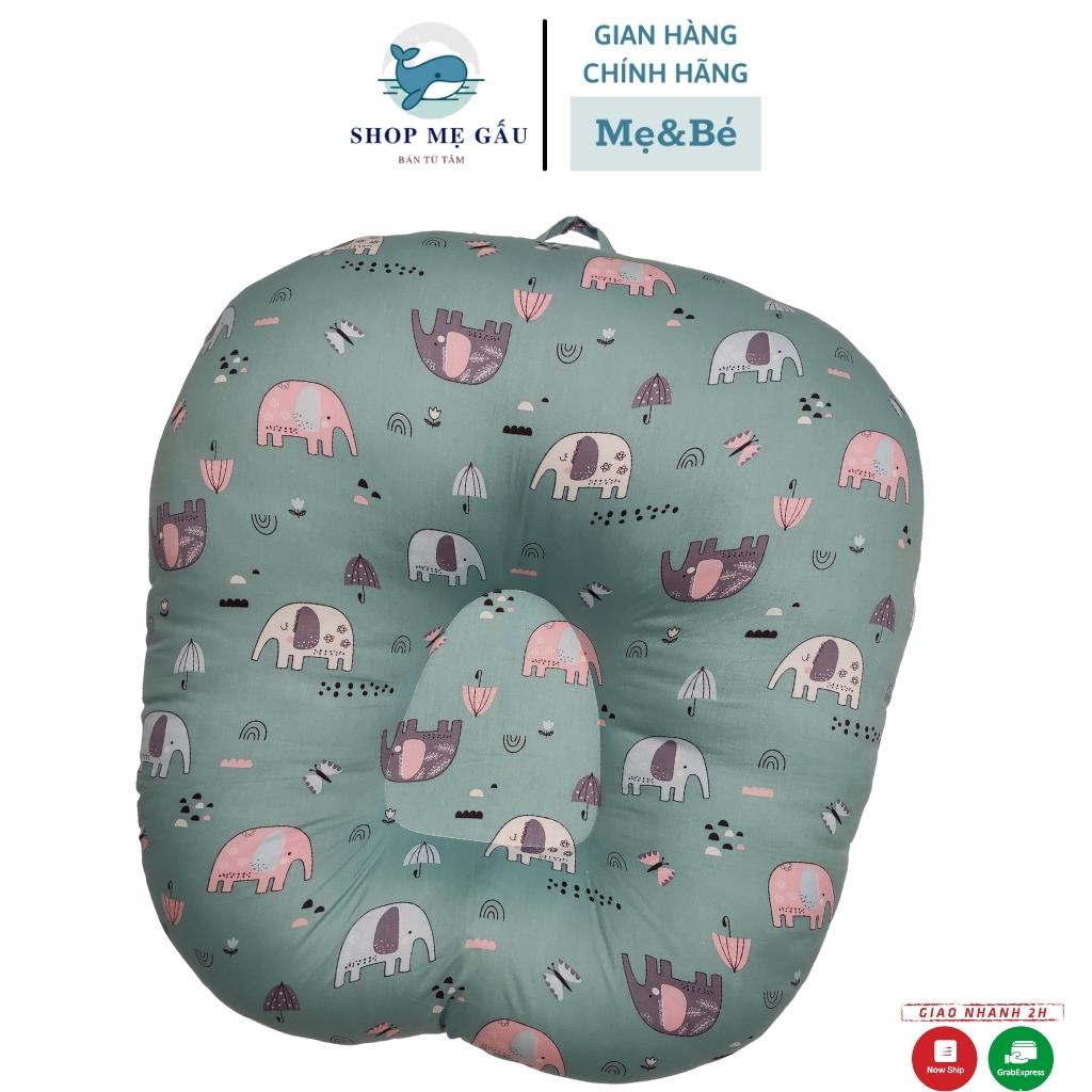 Gối chống trào ngược, đệm chống trào sơ sinh MERU, gối sơ sinh kích thước 70*70cm