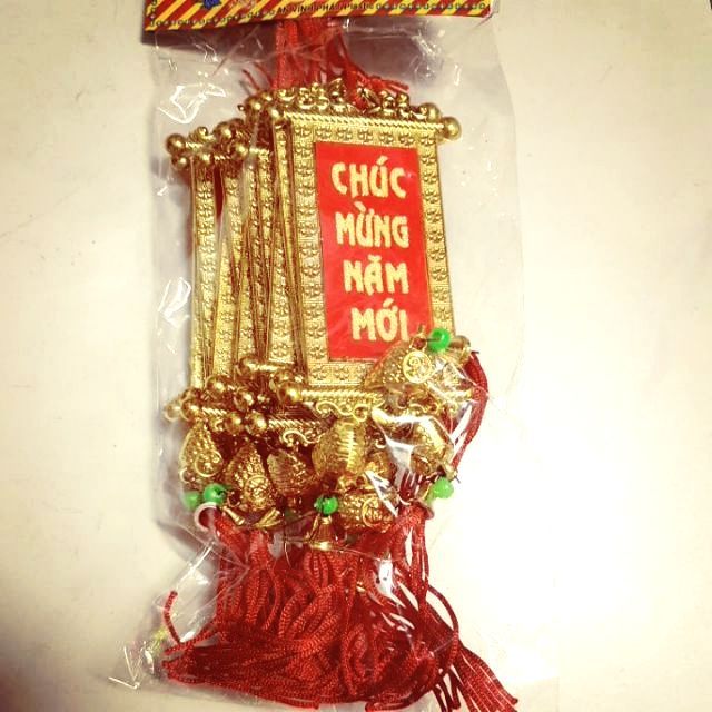 Combo 10 thẻ bài lớn 30cm cả dây trang trí tết giao ngẫu nhiên