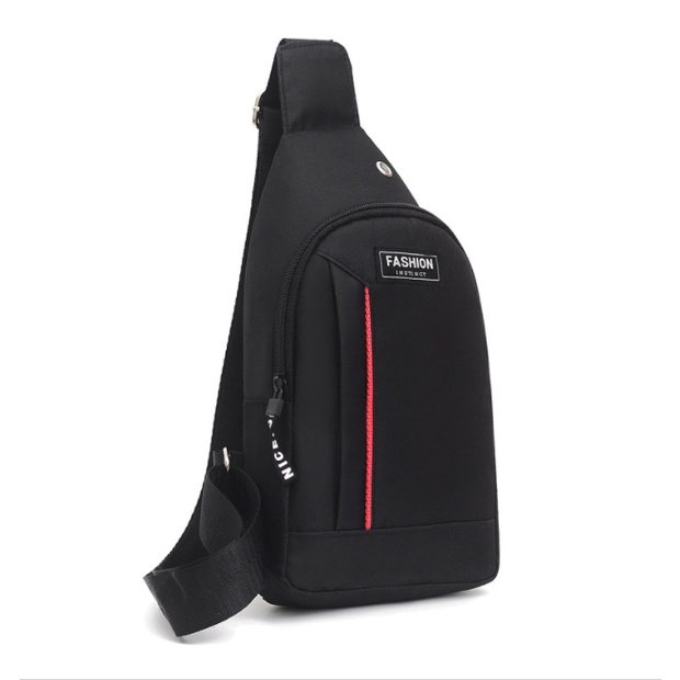 Túi đeo xách Nam thời trang túi đeo ngực túi đeo vai thể thao chống nước Chỉ đỏ