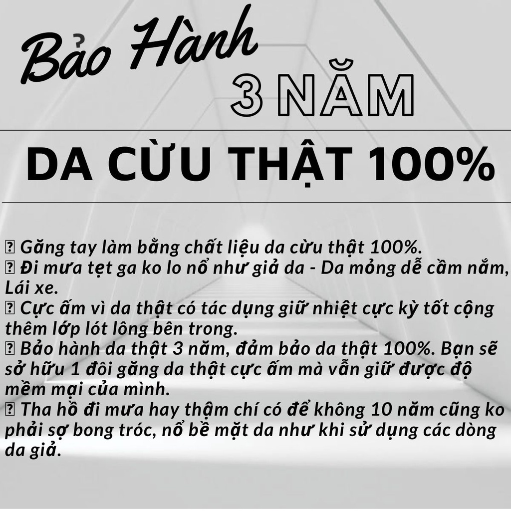 Găng Tay Da Cừu Nữ Lông Tròn Mỏng Nhẹ Đi Mưa Thoải Mái - Không Bong Nổ, Dễ Lái Xe - Bảo Hành Da Thật 3 Năm