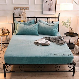 Set ga gối nỉ nhung đơn sắc