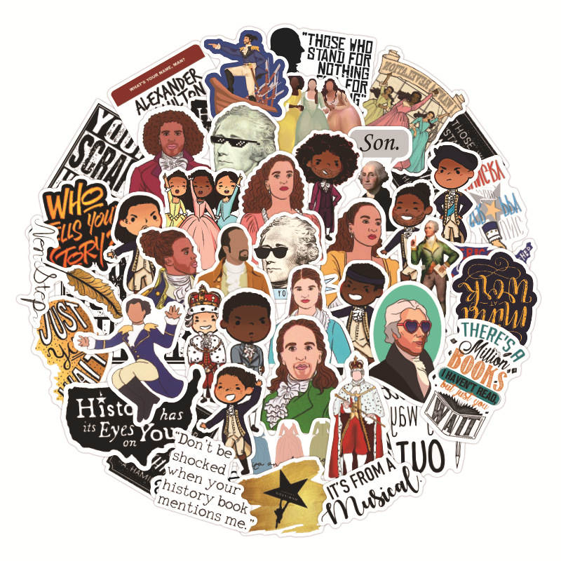 Set 50 Miếng Dán Trang Trí Hình Nốt Nhạc Độc Đáo