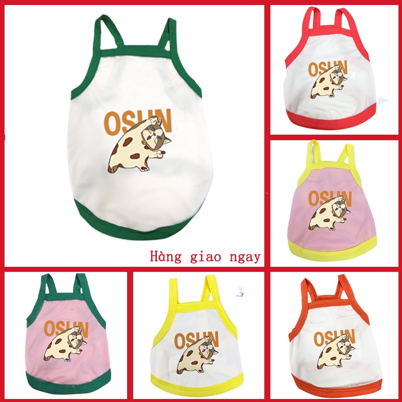 Áo Thun Mềm Mại Mùa Hè Dễ Thương Cho Thú Cưng