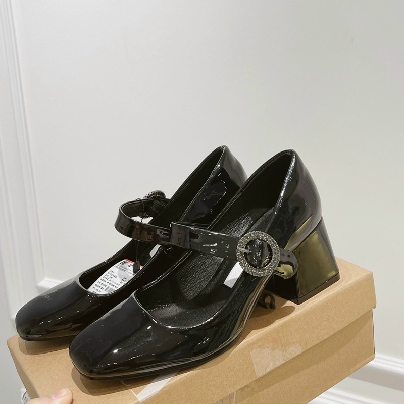 giày cao gót, guốc zara đế vuông hàng fullbox chuẩn hãng