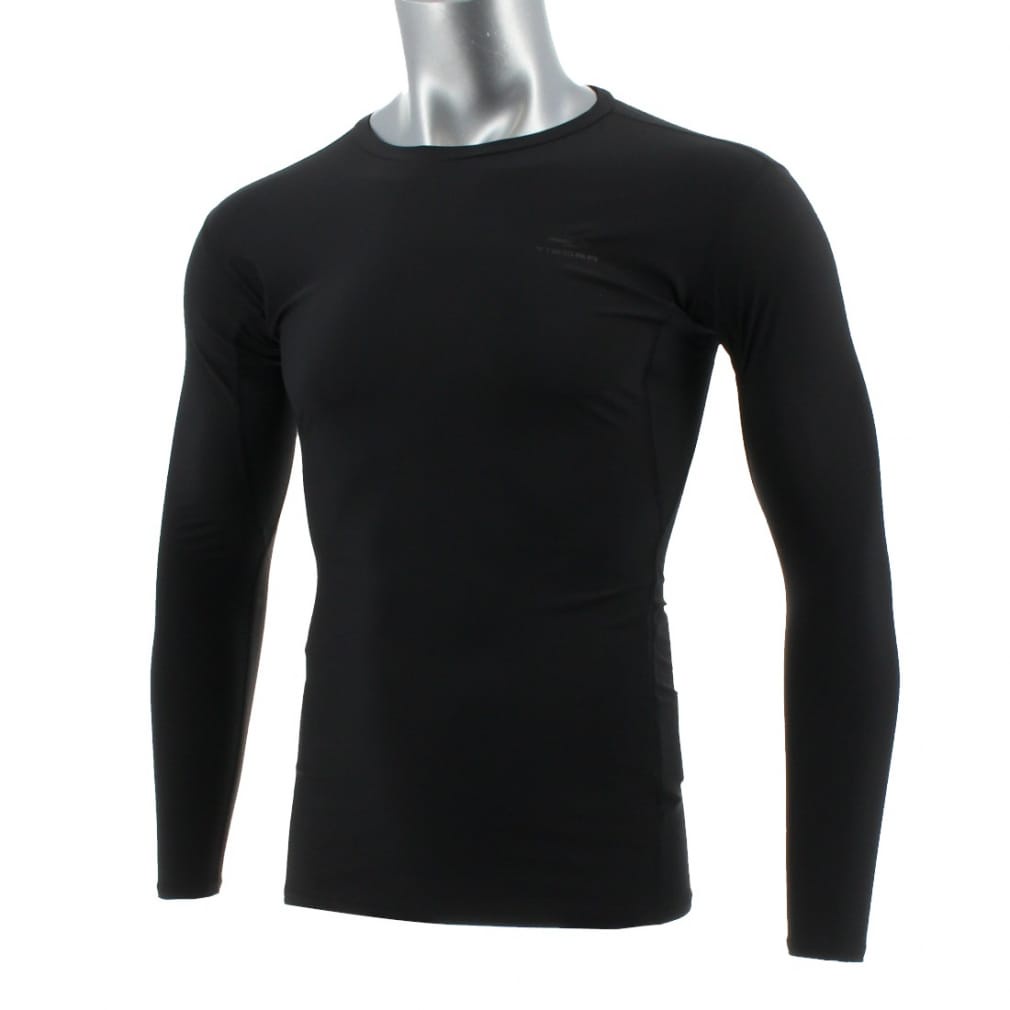 Áo tay dài cổ tròn Combat thể thao Tigora chính hãng Japan 100%, Chống UV 90% chạy bộ, dã ngoại, tập gym, bơi, đá bóng..