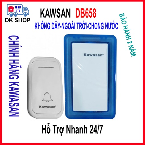 Chuông Cửa Không Dây Kawasan DB658 - Ngoài Trời Chống Nước - Chính Hãng