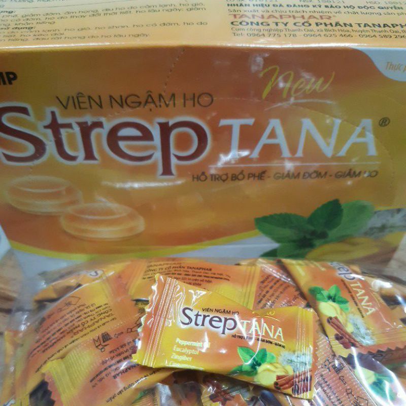 ✅ KẸO NGẬM HO STREPTANA H 100 VIÊN