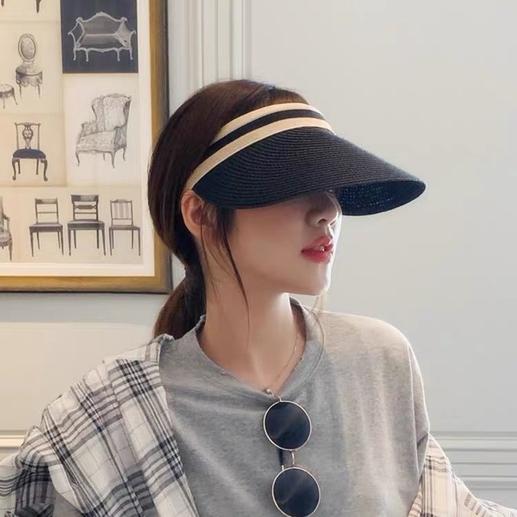 Nón Cói Hở Đầu Vành Rộng Năng Động Mũ Cói Đi Biển 1343