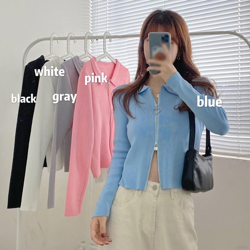 Áo Cardigan Dệt Kim Tay Dài Màu Trơn Phong Cách Hàn Quốc Dành Cho Nữ | BigBuy360 - bigbuy360.vn