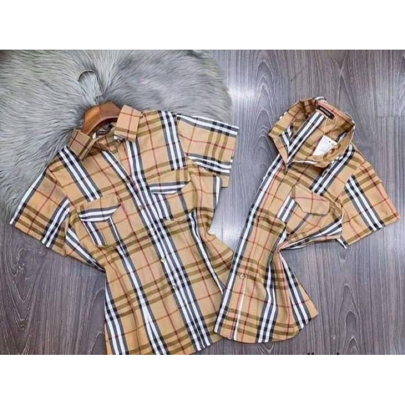 Áo sơ mi caro - áo sơ mi bbr có túi