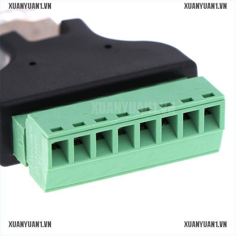 Giắc chuyển đổi từ 8P8C RJ45 cổng cắm internet sang 8 pin av