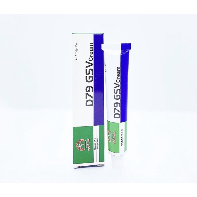 D79 GSV giảm mụn trứng cá , mụn lưng , dày sừng nang lông
