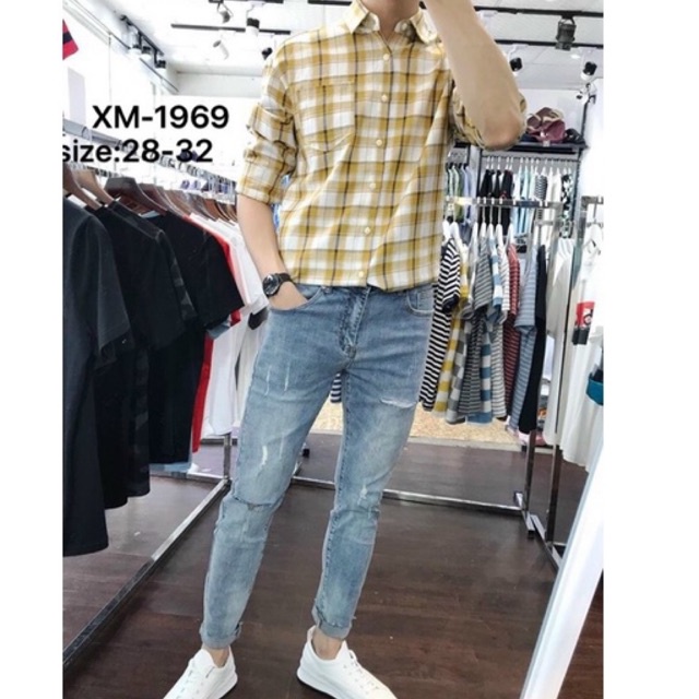 QUẦN  JEAN NAM THỜI TRANG CAO CẤP, SANG TRỌNG, LỊCH LÃM MẪU MÃ MỚI NHẤT VS07 N&C SHOP | BigBuy360 - bigbuy360.vn