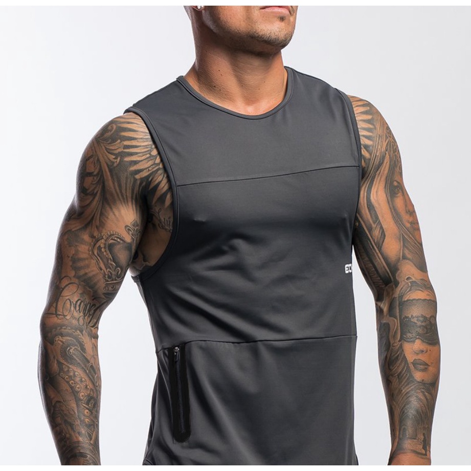 Áo Tanktop Thể Thao Tập Gym Cá Tính, Chất Liệu Thun Mềm Mại Co Giãn Tốt, 3 Màu Lựa Chọn