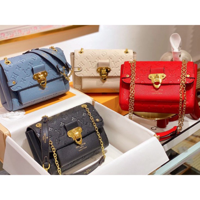 Túi xách  LV vavin da đẹp kèm dây xích đeo vai kèm hộp nam châm