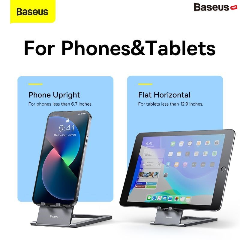 Giá Đỡ Điện Thoại Và Máy Tính Bảng Xếp Gọn Baseus Foldable Metal Desktop Holder