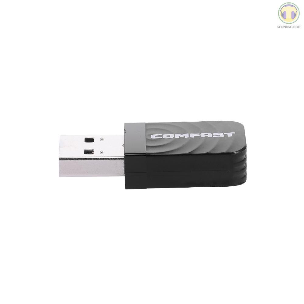 USB thu phát sóng wifi Comfast Cf-812Ac 2.4g 5.8ghz