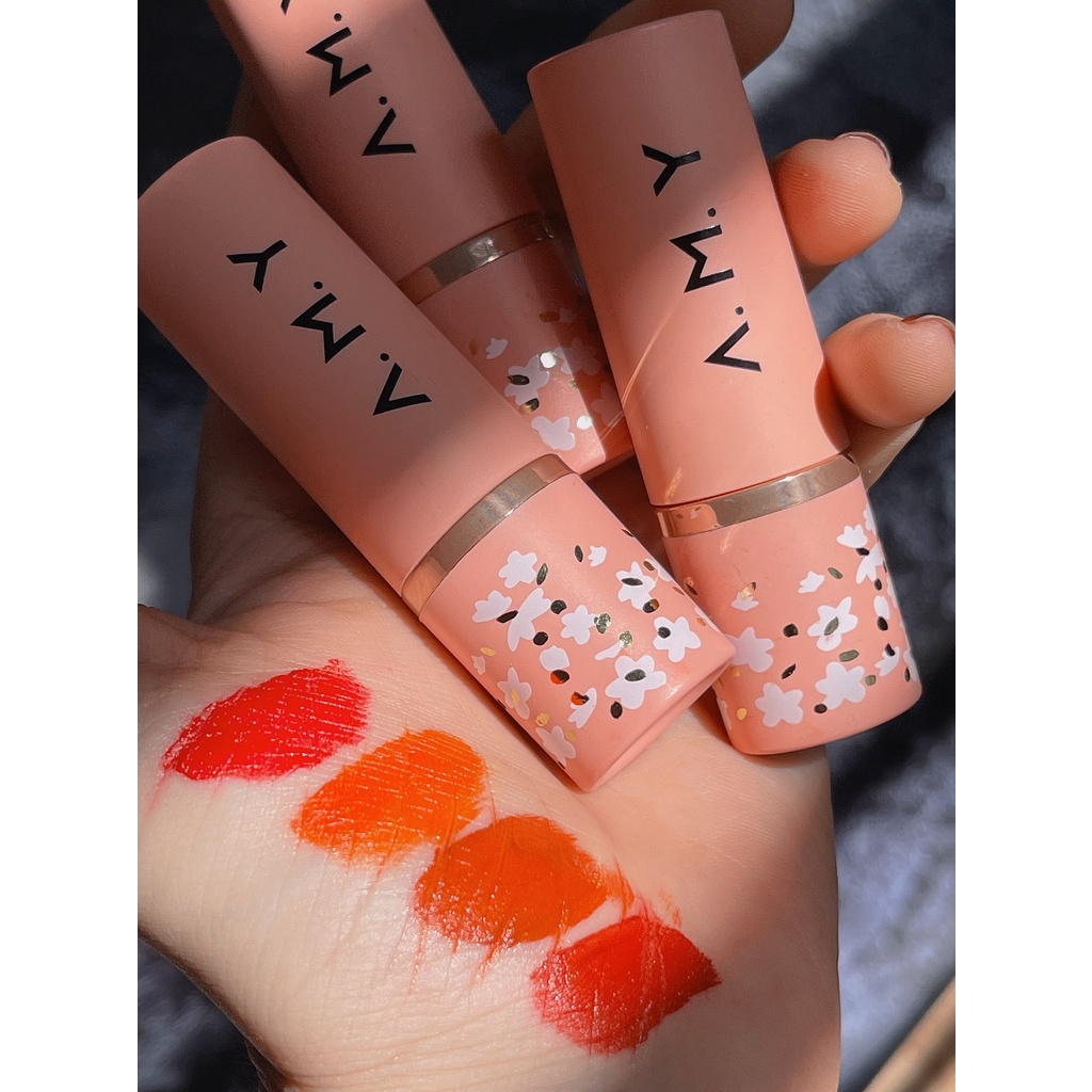 *Xả UNBOX* Son Dạng Sáp AMYA Sakura Anh Đào 🌸 Vỏ Hồng Đáng Yêu